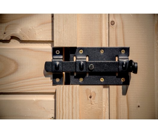 Abri Eden avec bucher, Epicéa panneaux 16mm, 3.70 x 1.90m, 5.80m²