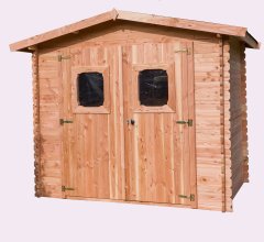 Abri Dommar, Douglas Madriers 28mm, 2.90 x 2.20m, 6.33m²