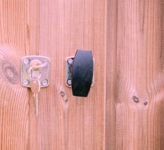 Abri Dommar, Douglas Madriers 28mm, 4.90 x 3.50m, 17.20m²