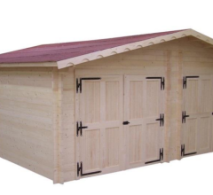 Garage Vendome, Epicéa Madriers 60mm, 6.30 x 6.60m, 42m²