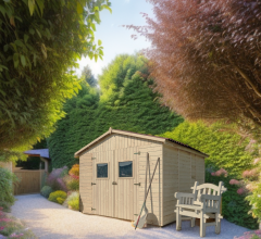 Abri Eden, Epicéa panneaux 16mm, 3.00 x 3.00, 9.00m²