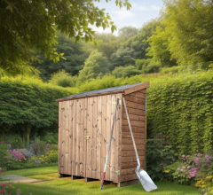 Abri Theora Mural, THT panneaux 19mm, 1.80 x 0.80m, 1.35m²