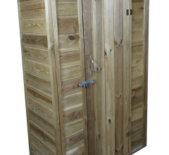 Abri de jardin mural, Bois avec traitement autoclave, 1.10 x 0.65 m, 0.70m²