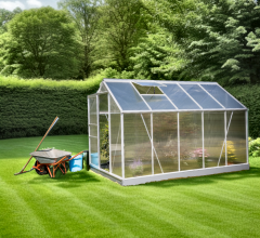 Serre jardin, Aluminium, 1.90 x 3.10 m, 5.90m²