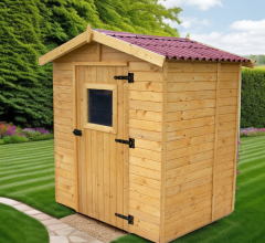Abri Eden, Epicea panneaux 16mm, 1.80 x 1.50m 2.60m²