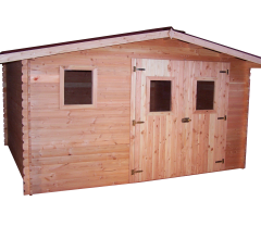 Abri Dublin, Douglas Madriers 28mm, 4.30 x 3.00m, 12.90m²
