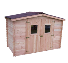 Abri Dublin, Douglas Madriers 28mm, 3.20 x 3.00, 9.90m²