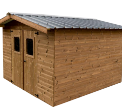 Abri Thermabri, THT Madriers 28mm, 3.40 x 3.60m, 12.30m²