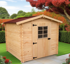 Abri Alpina, Epicéa madriers 20mm, 2.0 x 2.0 m, 4.00 m²