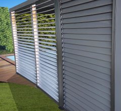 Ventelles aluminium mobiles pour côté 3,60 m pour pergola bioclimatique PER 3630 BI et PER 3660 BI