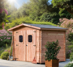 Abri Dommar, Douglas Madriers 28mm, 2.90 x 2.20m, 6.33m²