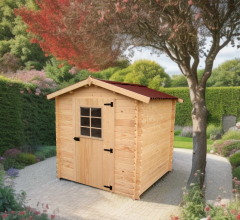 Abri Alpina, Epicéa madriers 20mm, 2.0 x 2.0 m, 4.00 m²