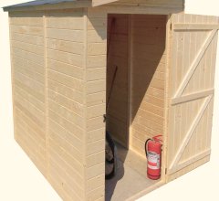 Abri Eden mural, Epicéa panneaux 16mm, 1.30 x 2.20m, 2.30m²