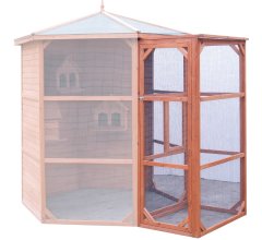 Volière grande taille, Bois, 2.35 x 2.35m, 4.5m²