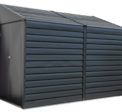 Double Abri, métal, ouverture latérale, 1.20 x 2.90m, 3.50m²