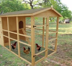 Poulailler XXXL, Bois, 1.75 x 3.48m, 6.10m²