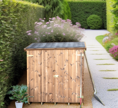 Abri Theora Mural, THT panneaux 19mm, 1.80 x 0.80m, 1.35m²