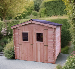 Abri Dalia, Douglas Madriers 20mm, 2.60 x 2.20m, 5.70m²