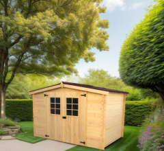 Abri Alpina, Epicéa Madriers 20mm, 3.10 x 1.90m, 5.90m²