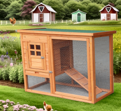 Poulailler standard, Bois, 0.90 x 0.45m, 0.50m²