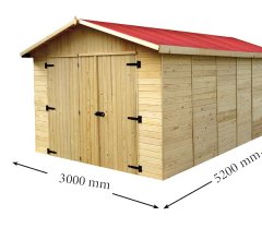 Garage Eden, Epicéa, 3.00 x 5.20m, 15.60m²
