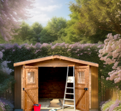 Abri Thermabri, THT Madriers 28mm, 3.40 x 3.60m, 12.30m²