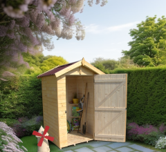 Abri Eden, Epicéa panneaux 16mm, 1.40 x 1.45 m, 2.00m²