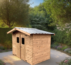 Abri Thiers, THT Madriers 19mm, 2.80 x 2.80m, 7.80m²