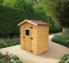 Abri Eden, Epicea panneaux 16mm, 1.80 x 1.50m 2.60m²