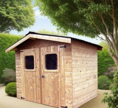 Abri Thiers, THT Madriers 19mm, 2.80 x 2.70m, 7.50m²