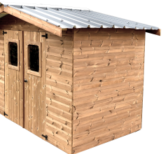 Abri Thiers, THT Madriers 19mm, 2.80 x 2.80m, 7.80m²