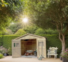 Abri Eden, Epicéa panneaux 16mm, 3.00 x 3.00, 9.00m²