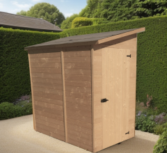 Abri Eden mural, Epicéa panneaux 16mm, 1.30 x 2.20m, 2.30m²