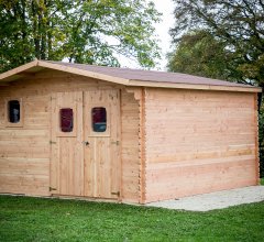 Abri Dommar, Douglas Madriers 28mm, 4.20 x 4.50m, 18.90m²