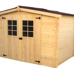 Abri Alpina, Epicéa Madriers 20mm, 3.10 x 1.90m, 5.90m²