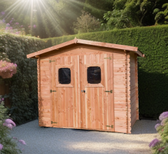Abri Dommar, Douglas Madriers 28mm, 2.90 x 2.20m, 6.33m²