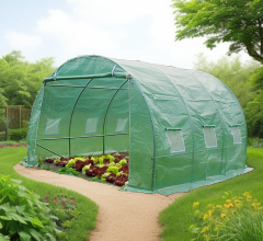 Serre jardin tunnel, Métal, 3 x 3 m, 9.0m²