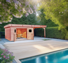 Abri Dinan, Douglas Madriers 28mm, 7.10 x 4.10m, 29m²