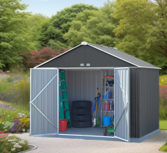 Abri Métal, grand volume, 2.9m x 2.4m, 7.00m²