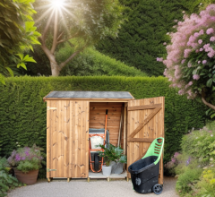 Abri Theora Mural, THT panneaux 19mm, 1.80 x 0.80m, 1.35m²