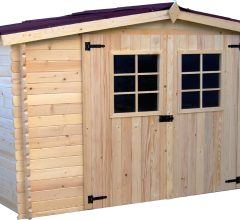 Abri Montana, Epicéa madriers 28mm, 3.15 x 3.00m, 9.50m²