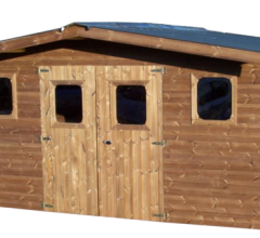 Abri Thermabri, THT madriers 28mm, 4.30 x 3.50m, 15.00m²