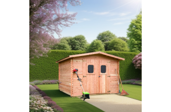 Abri Dommar, Douglas Madriers 28mm, 3.30 x 3.30, 10.90m²