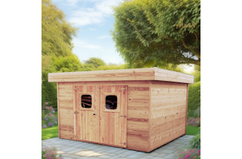 Abri Dinan, Douglas Madriers 28mm, 3.40 x 3.40m, 11.50m²