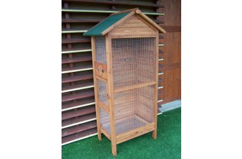 Cage à oiseaux standard, Bois, 0.41 x 0.63m, 0.42m²