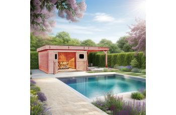 Abri Dinan, Douglas Madriers 28mm, 7.10 x 4.10m, 29m²