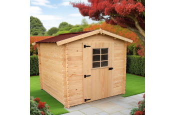 Abri Alpina, Epicéa madriers 20mm, 2.0 x 2.0 m, 4.00 m²