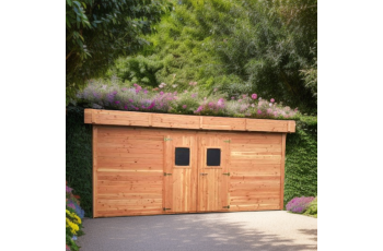 Abri Dinan, Douglas Madriers 28mm, 4.10 x 4.10m, 16.90m²
