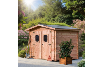 Abri Dommar, Douglas Madriers 28mm, 2.90 x 2.20m, 6.33m²