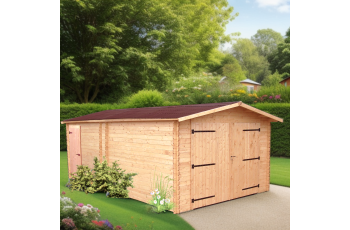 Garage Denis, Douglas Madriers 28mm, 3.50 x 5.40m, 19.00m²